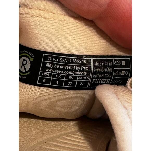 Teva Women's 6 Hurricane Verge Slip-On Slide Sandals in White - Picture 6 of 11